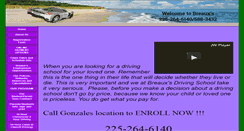 Desktop Screenshot of breauxsdrivingschool.com